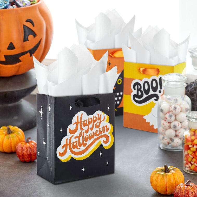 Hallmark 6.5" Halloween Fun 6-Pack Assorted Small Gift Bag Bundle
