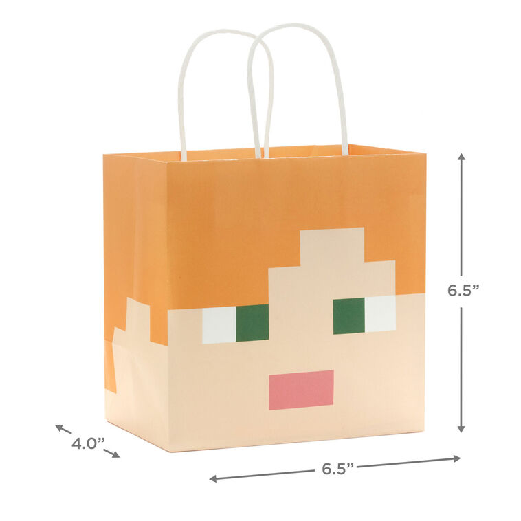 Hallmark 6.5" Minecraft 4-Pack Assorted Small Square Gift Bags