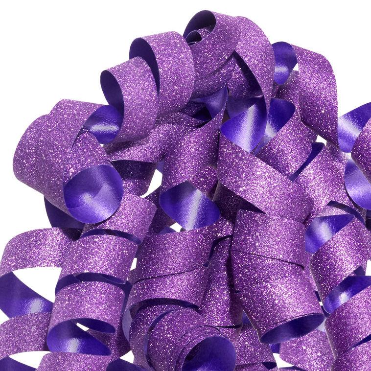 Hallmark 6.5" Sparkling Purple Curly Ribbon Gift Bow