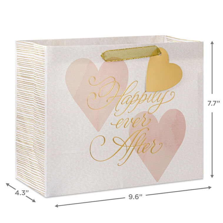 Hallmark 7.7" Happily Ever After Medium Horizontal Gift Bag