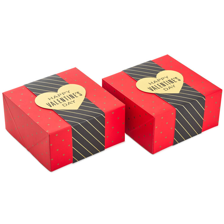Hallmark 8" Square Happy Valentine's Day 2-Pack Gift Boxes