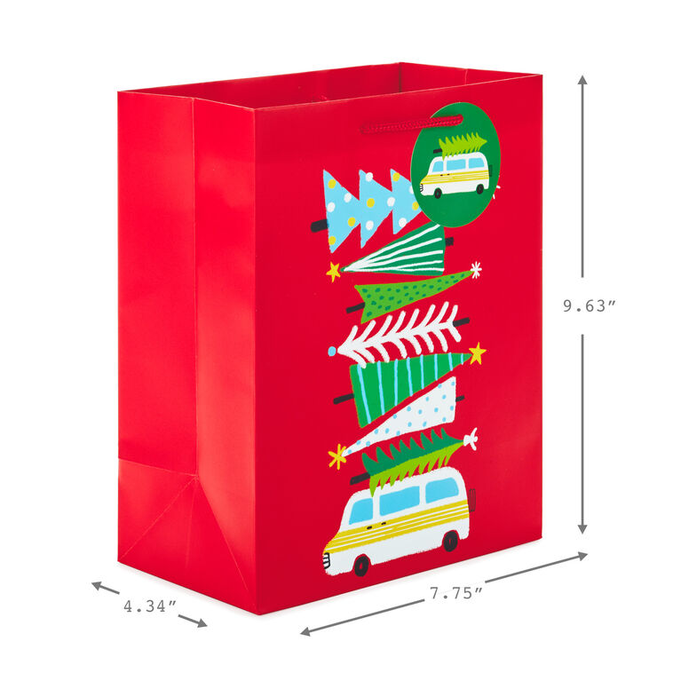Hallmark 9.6" Assorted Bright And Festive 6-Pack Medium Christmas Gift Bags