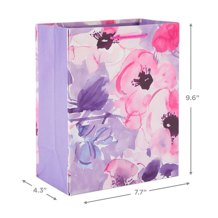 Hallmark 9.6" Bright Watercolors Assorted 4-Pack Medium Gift Bags