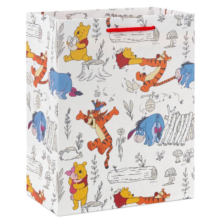 hallmark 9.6" Disney Winnie the Pooh Friends Together Medium Gift Bag