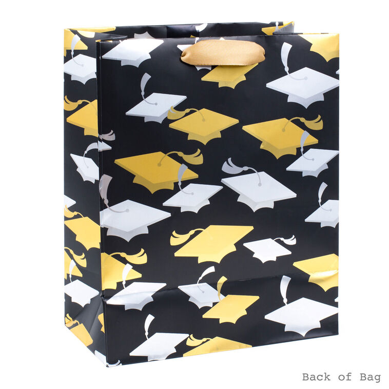 Hallmark 9.6" Grad Caps Medium Graduation Gift Bag With Tissue Paper