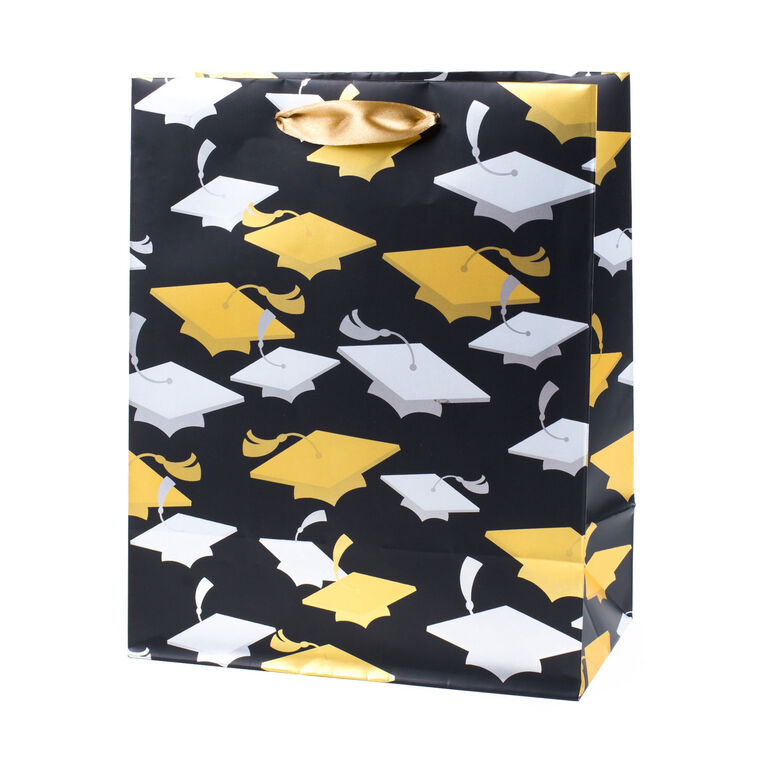 hallmark 9.6" Grad Caps Medium Graduation Gift Bag With Tissue Paper