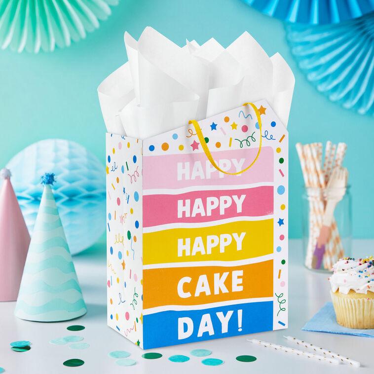 Hallmark 9.6" Happy Cake Day Medium Birthday Gift Bag