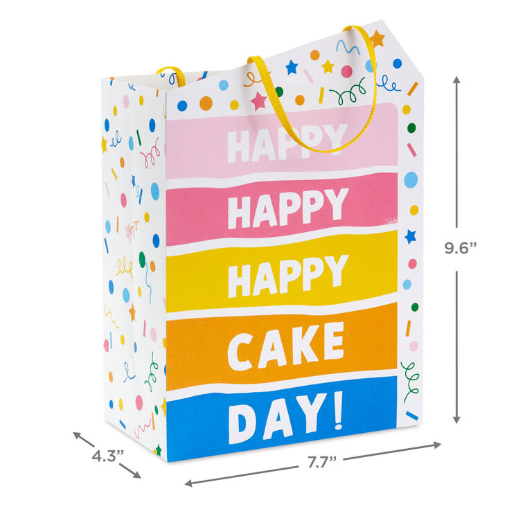 Hallmark 9.6" Happy Cake Day Medium Birthday Gift Bag