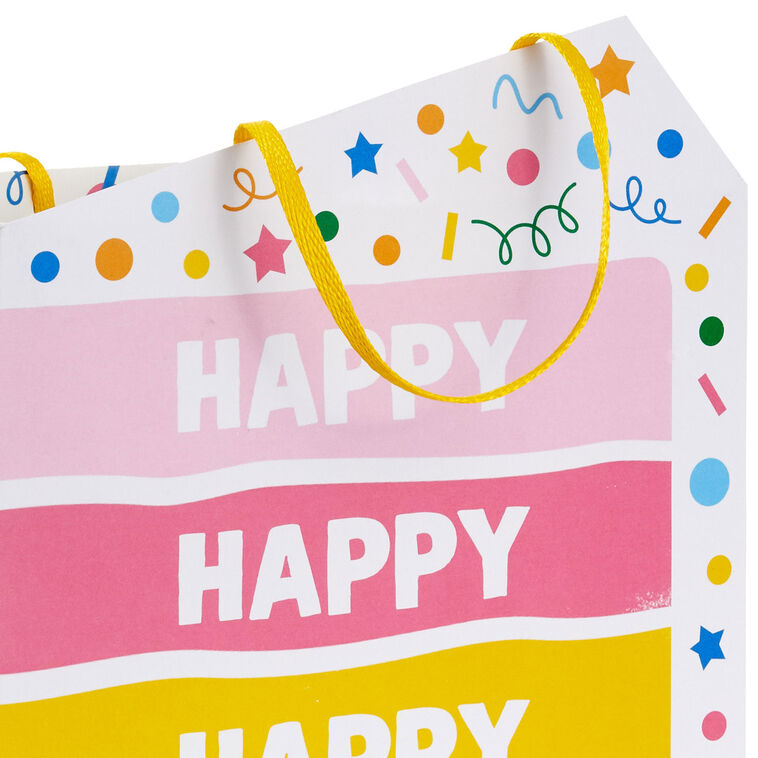 Hallmark 9.6" Happy Cake Day Medium Birthday Gift Bag