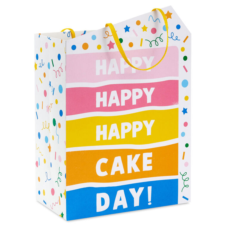 hallmark 9.6" Happy Cake Day Medium Birthday Gift Bag