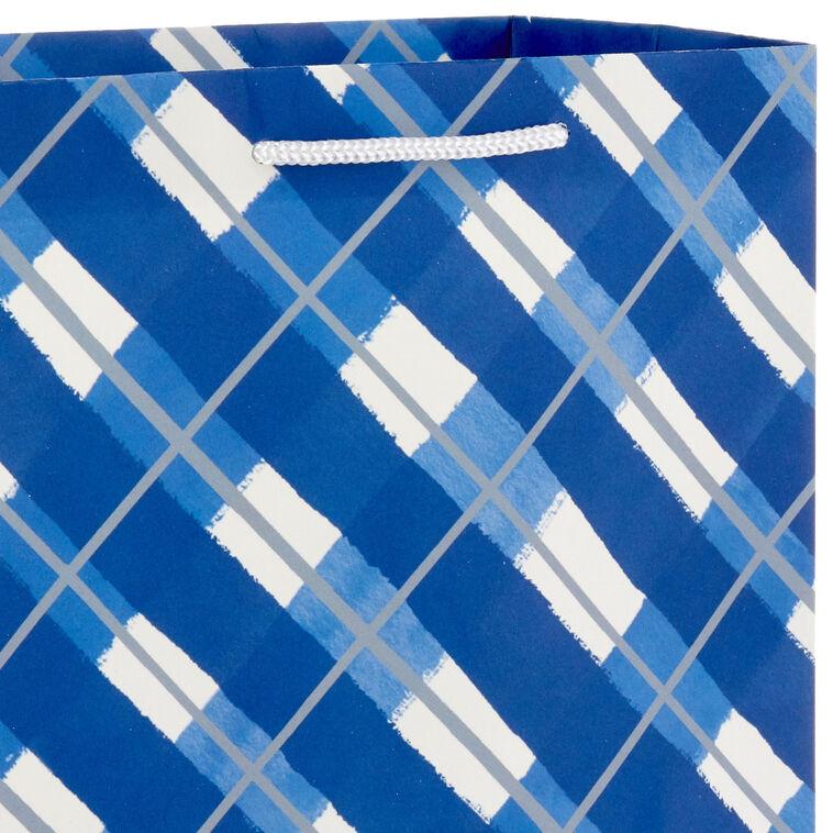 Hallmark 9.6" Medium Blue And White Winter Gift Bags 4-Pack Assortment
