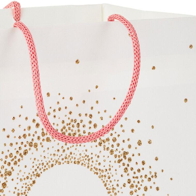 Hallmark 9.6" Sparkling Concentric Circles Medium Gift Bag