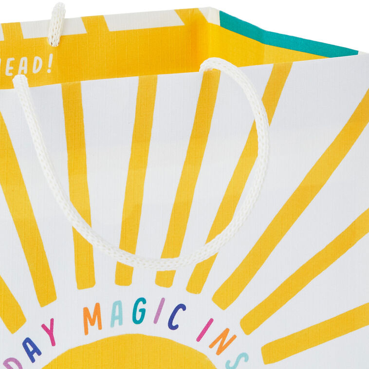 Hallmark 9.6" Sunshine Smiles On White Medium Gift Bag