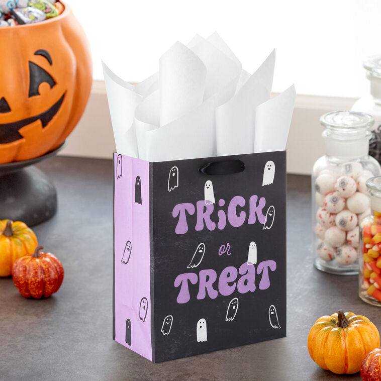 Hallmark 9.6" Trick Or Treat Ghosts Medium Halloween Gift Bag