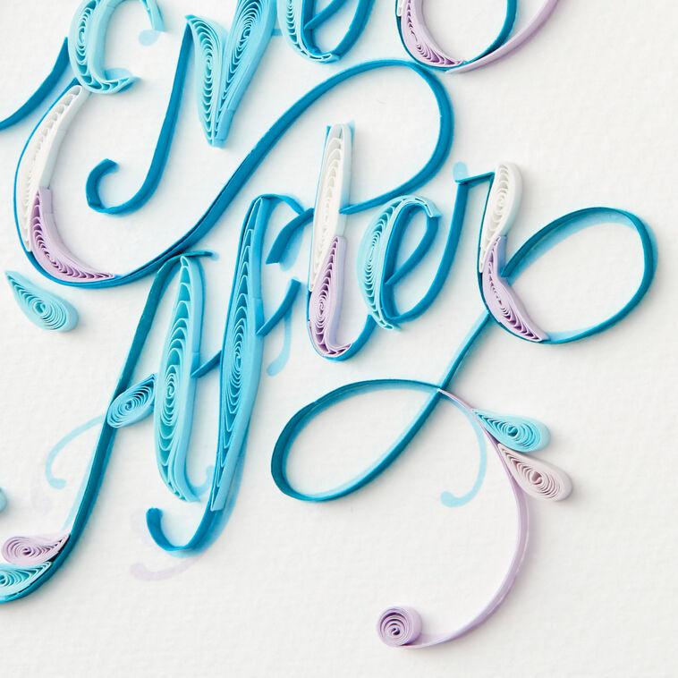 Hallmark A Beautiful Life Together Quilled Paper Handmade Wedding Card