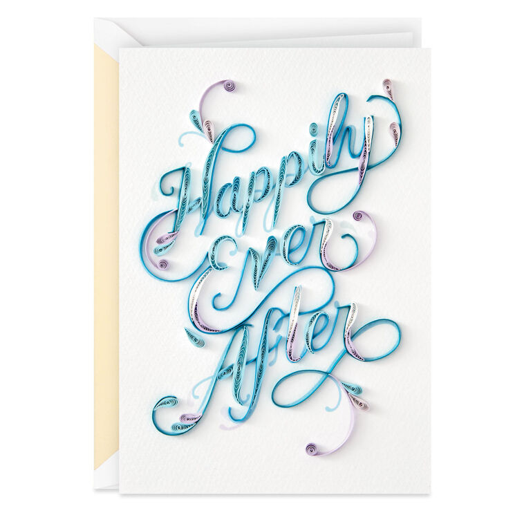 hallmark A Beautiful Life Together Quilled Paper Handmade Wedding Card