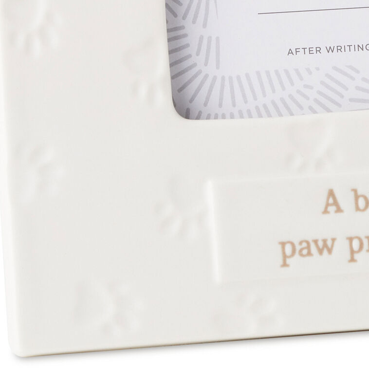 Hallmark A Best Friend Leaves Paw Prints Picture Frame 4x6