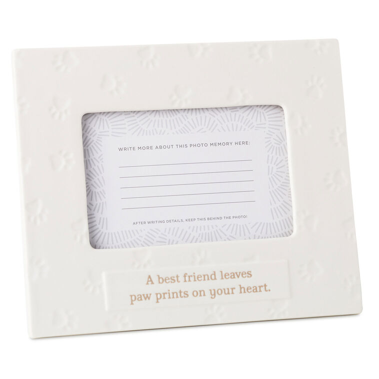 hallmark A Best Friend Leaves Paw Prints Picture Frame 4x6