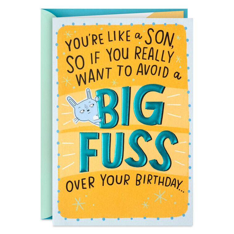 hallmark A Big Birthday Fuss Pop-Up Birthday Card for Like a Son