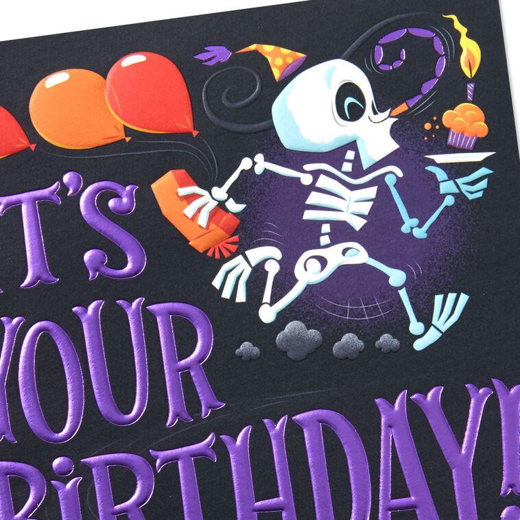Hallmark A Big Skele-Bration Pop-Up Halloween Birthday Card