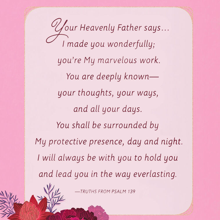 Hallmark A Blessing To Encourage Your Heart Religious Birthday Card