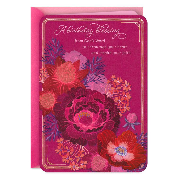 hallmark A Blessing to Encourage Your Heart Religious Birthday Card