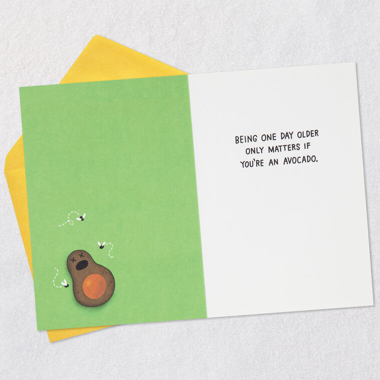 Hallmark A Brief Guide To Avocados Funny Birthday Card