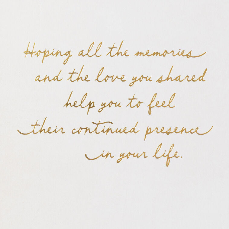 Hallmark A Bright Light Shining Down With Love Sympathy Card