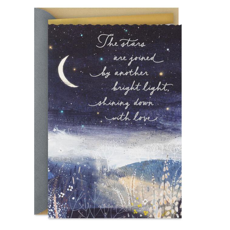 hallmark A Bright Light Shining Down With Love Sympathy Card
