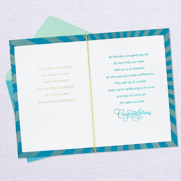 Hallmark A Career Worth Celebrating Retirement Card