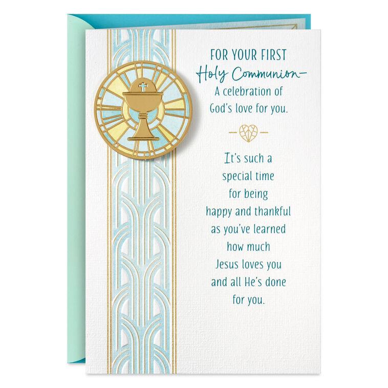 hallmark A Celebration of God's Love for You First Communion Card