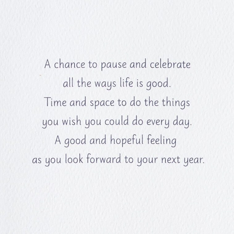 Hallmark A Chance To Pause And Celebrate Birthday Card For Brother-in-Law