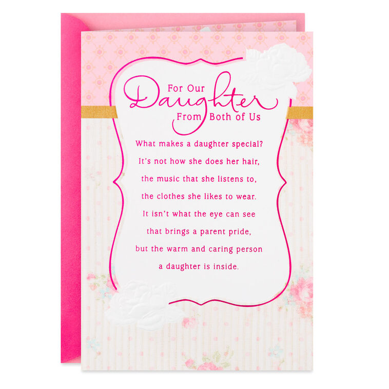 hallmark A Daughter As Wonderful As You Birthday Card From Parents