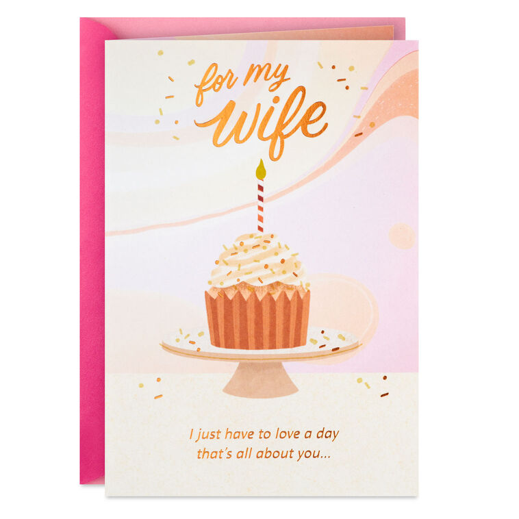 hallmark A Day All About You Birthday Card for Wife