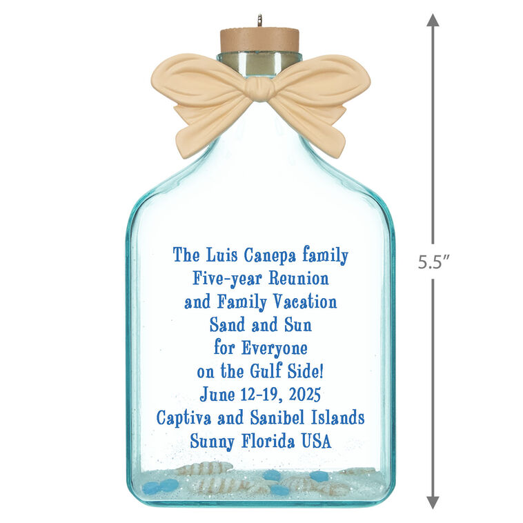 Hallmark A Day At The Beach Personalized Ornament Custom Text