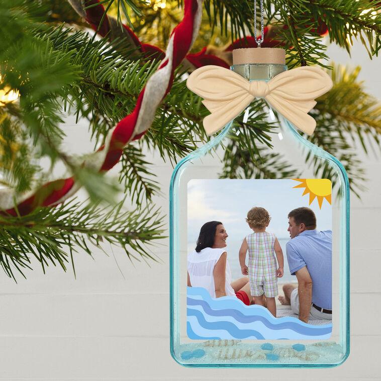 Hallmark A Day At The Beach Sun & Waves Personalized Ornament Custom Photo