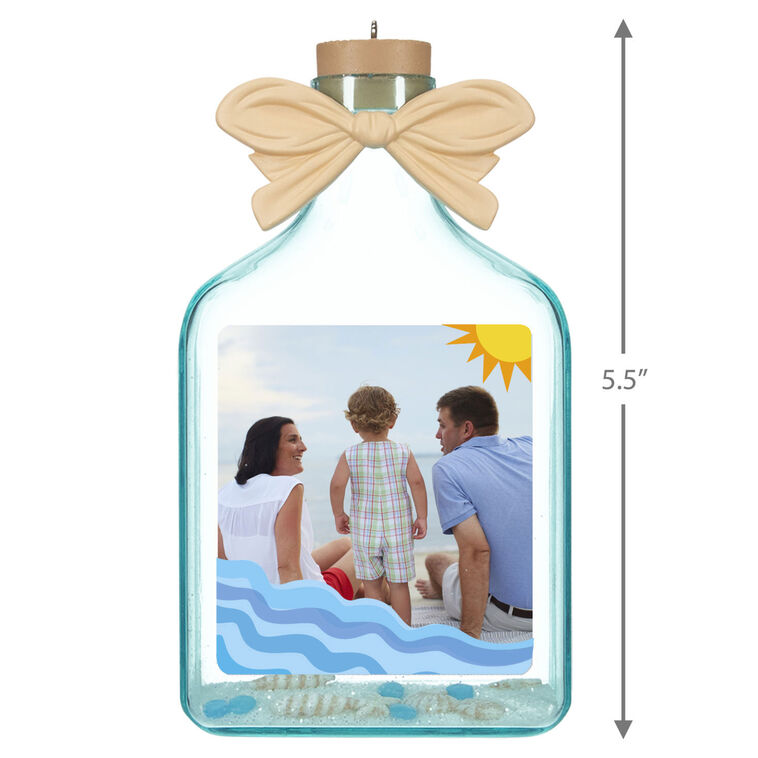 Hallmark A Day At The Beach Sun & Waves Personalized Ornament Custom Photo