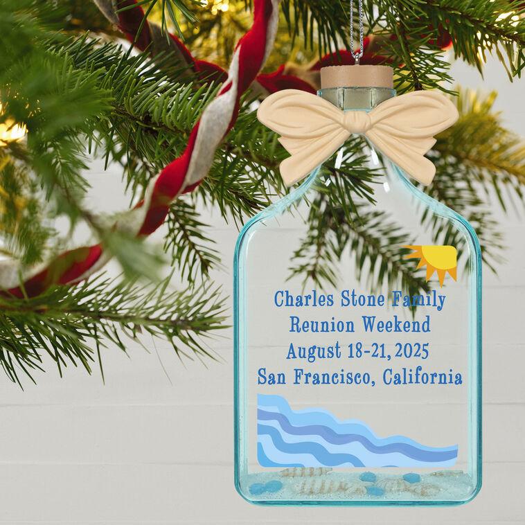 Hallmark A Day At The Beach Sun & Waves Personalized Ornament Custom Text