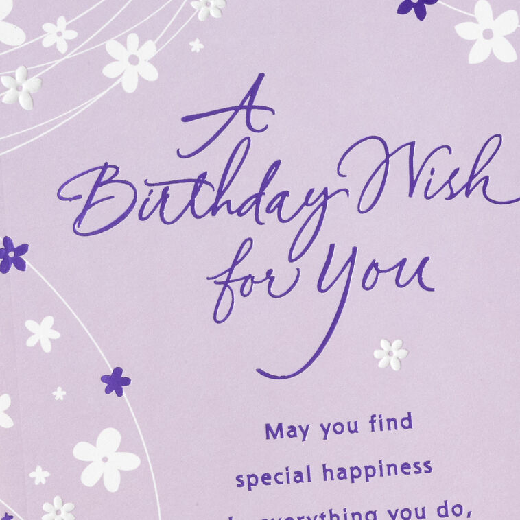 Hallmark A Day Blessed With Peace Joy And Happiness Birthday Card