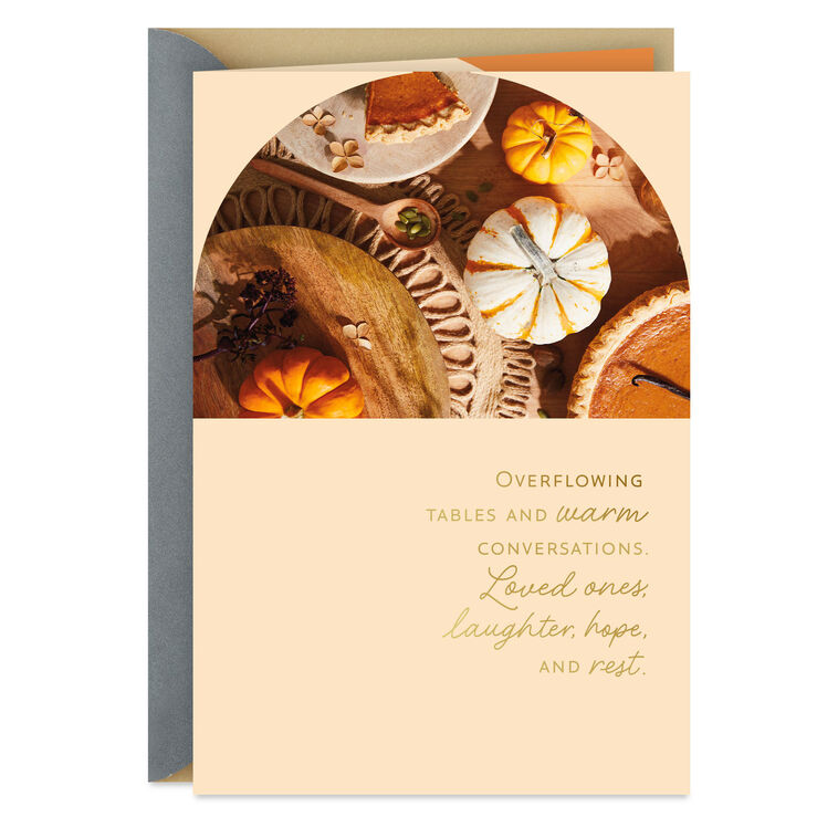 hallmark A Day Filled With Everything Wonderful Thanksgiving Card