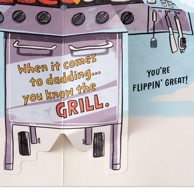 Hallmark A Day Of Thrills Chills And Grills Pop-Up Birthday Card For Dad
