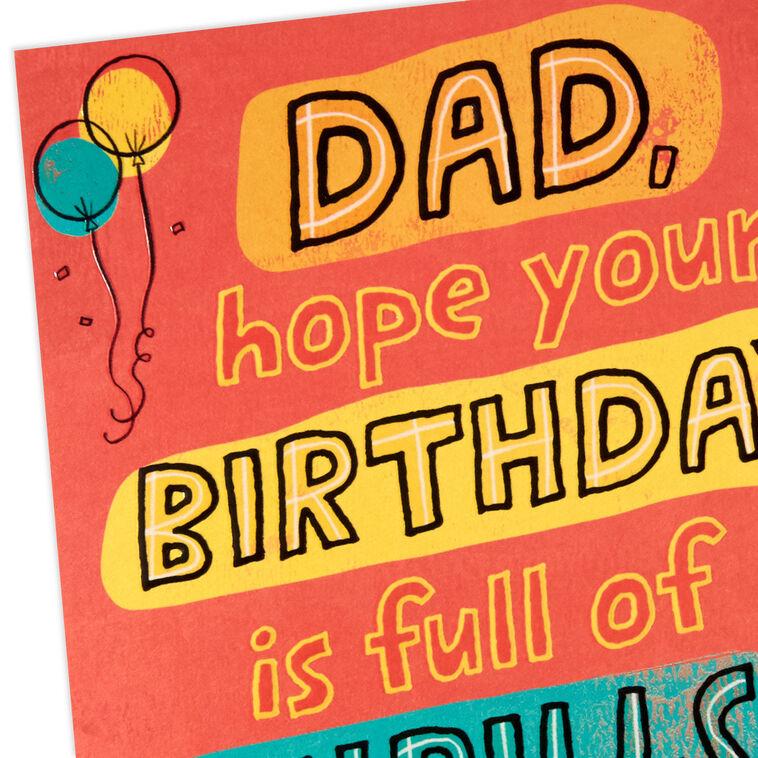 Hallmark A Day Of Thrills Chills And Grills Pop-Up Birthday Card For Dad