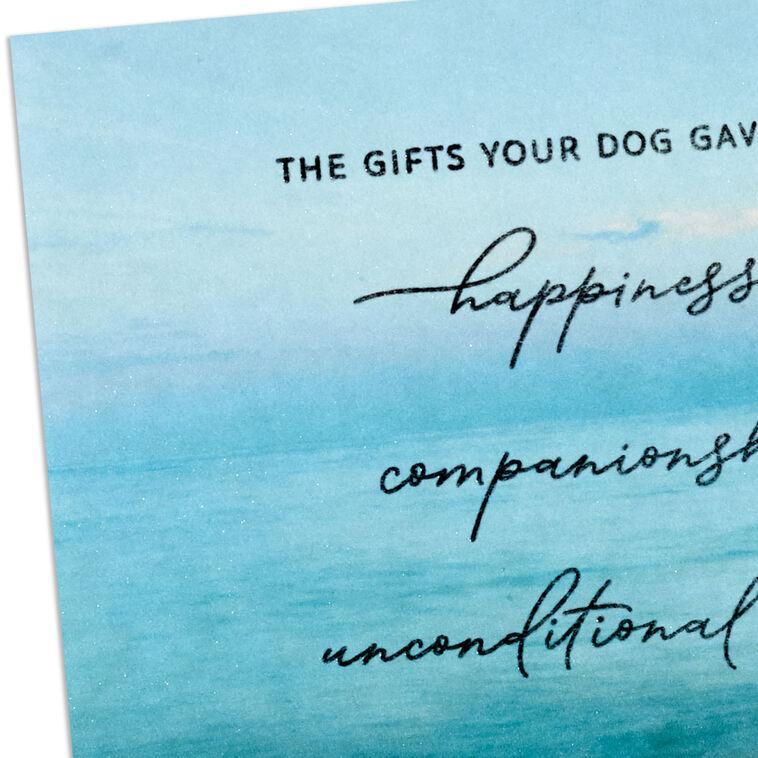 Hallmark A Faithful Friend To Treasure Sympathy Card For Loss Of Dog