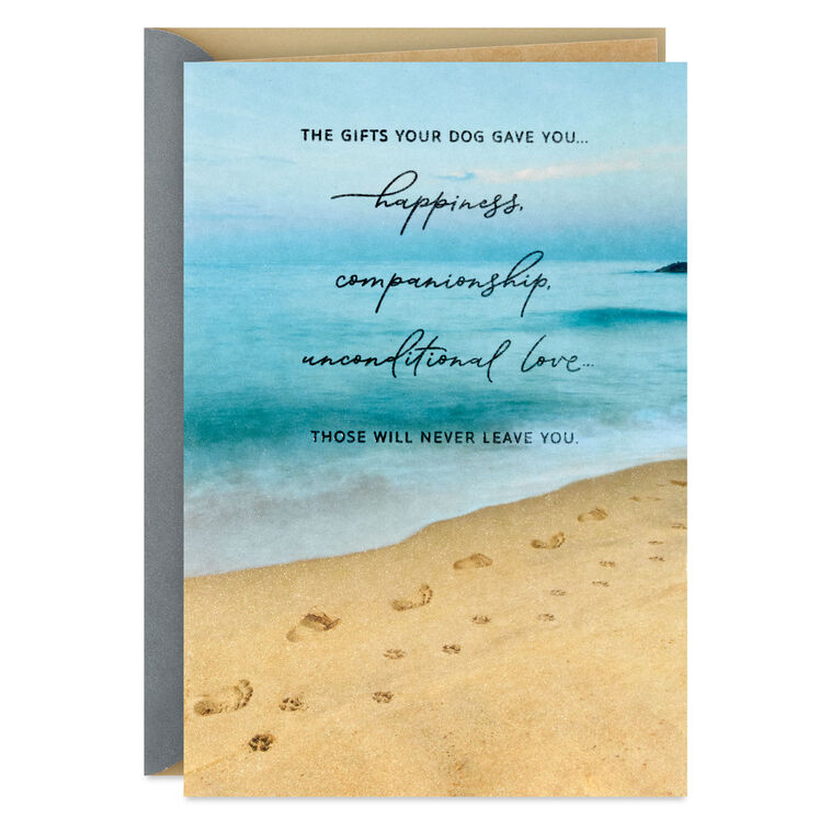 hallmark A Faithful Friend to Treasure Sympathy Card for Loss of Dog