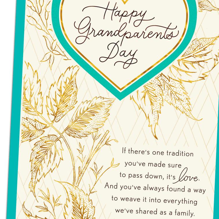 Hallmark A Family Tradition Of Love Grandparents Day Card