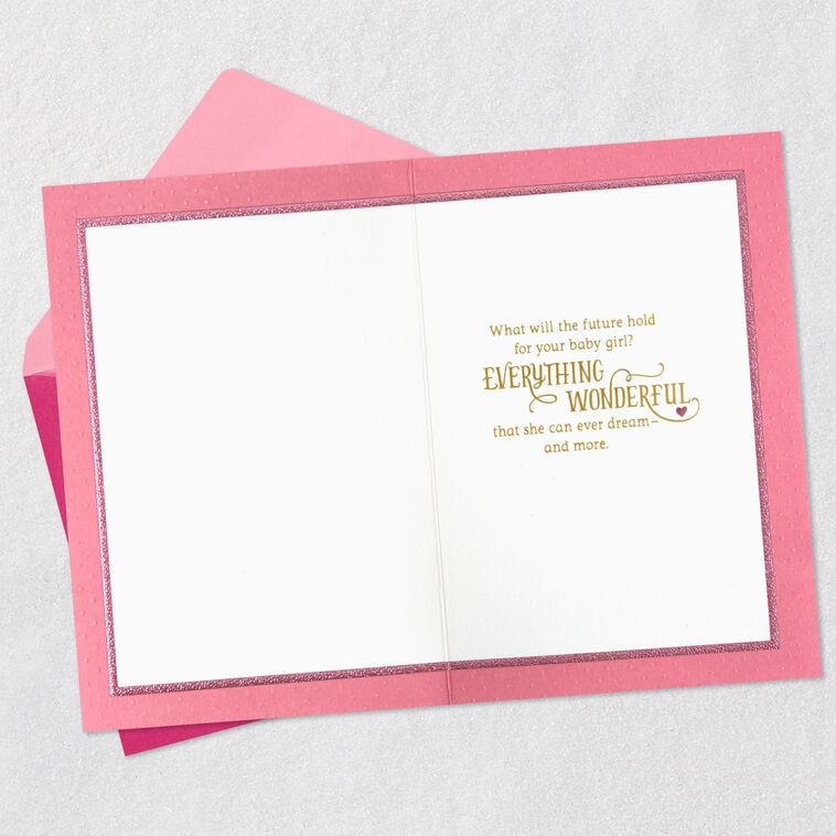 Hallmark A Future Filled With Love New Baby Girl Card