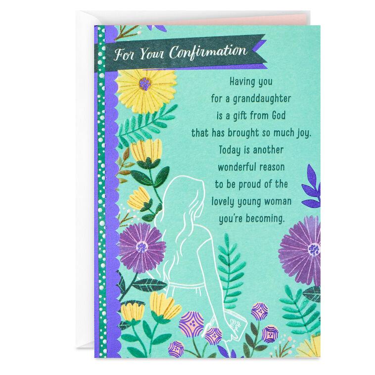 hallmark A Gift From God Religious Confirmation Card for Granddaughter