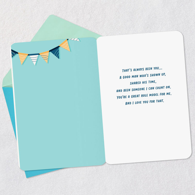 Hallmark A Good Man And Great Role Model Birthday Card For Bonus Dad