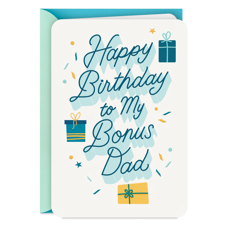 hallmark A Good Man and Great Role Model Birthday Card for Bonus Dad
