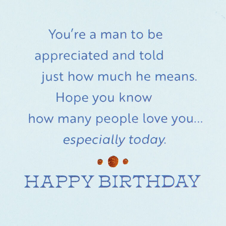 Hallmark A Good Man Who Leads A Good Life Birthday Card For Grandfather